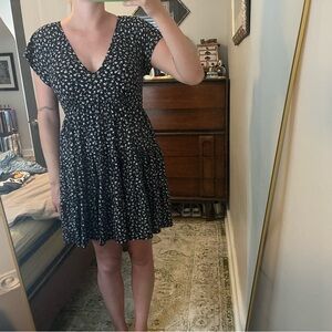 Urban Outfitters Black and White Floral Dress